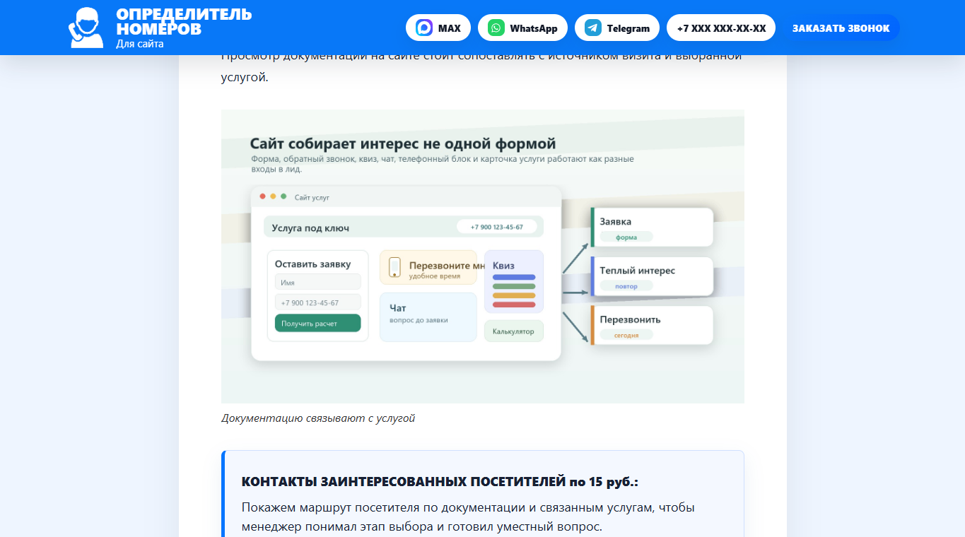 Повторный визит усиливает сигнал
