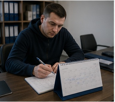 Машину загружают на площадке