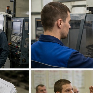 Оператор осваивает управление