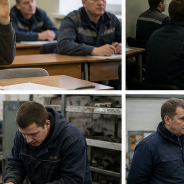Обслуживание показывают на узле