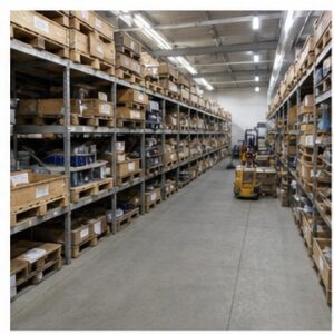 Склад запчастей организован по узлам