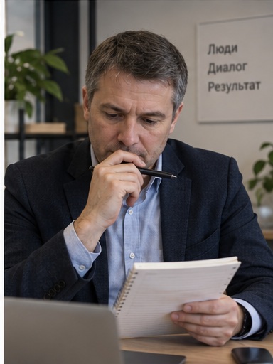 Менеджер записывает результат разговора